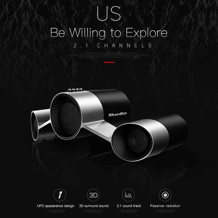 Bluedio US Wireless Bluetooth Satellite Speaker System with Mic