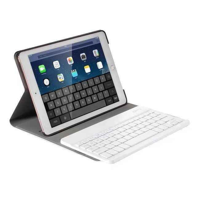Detachable Bluetooth Keyboard + Horizontal Flip Leather Tablet Case with Holder for iPad Pro 9.7 inch, iPad Air, iPad Air 2, iPad 9.7 inch (2017), iPad 9.7 inch (2018)