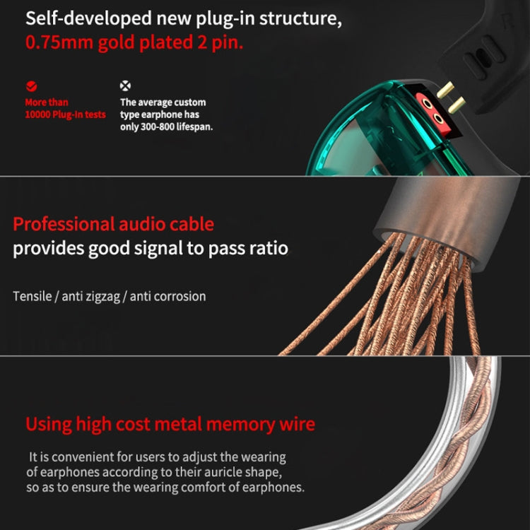 KZ AS10 Ten Unit Moving Iron In-ear HiFi Earphone with Microphone