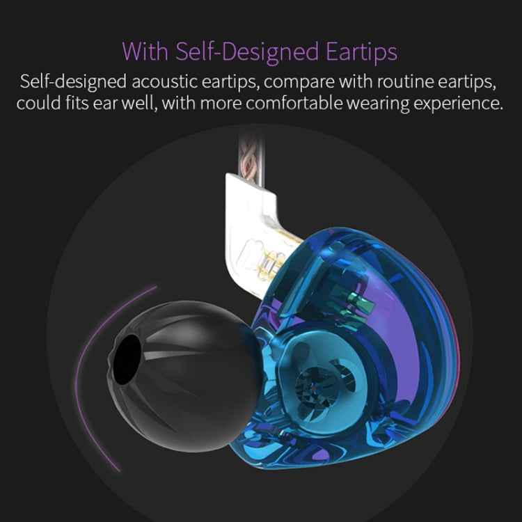 KZ ZST Circle Iron In-ear Mega Bass MP3 Dual Unit Earphone without Microphone
