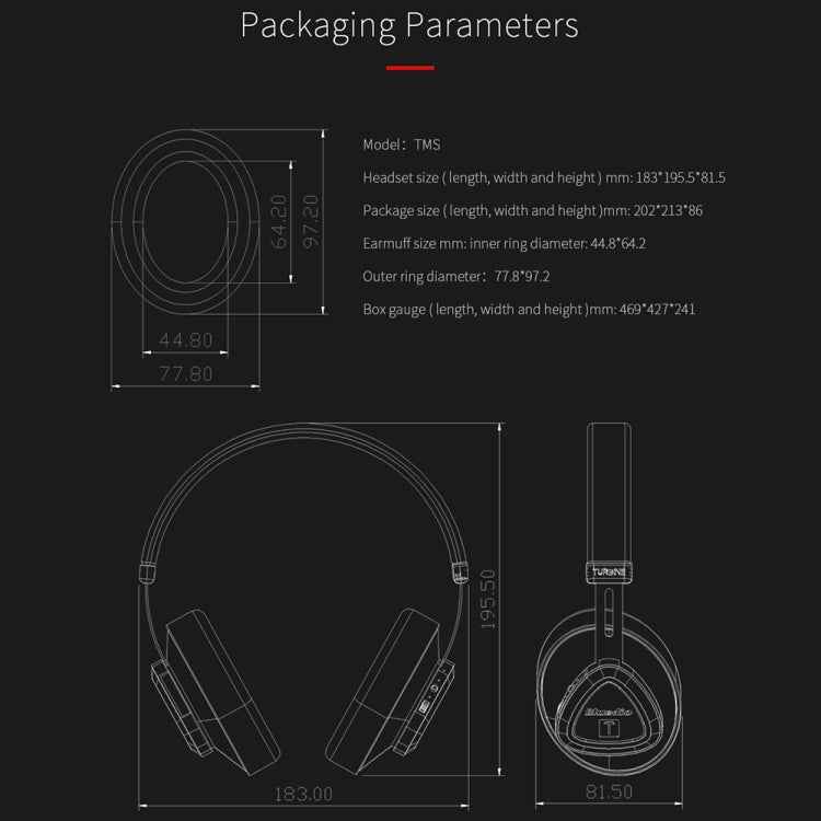 Bluedio TMS Bluetooth Version 5.0 Headset Bluetooth Headset Can Connect Cloud Data to APP