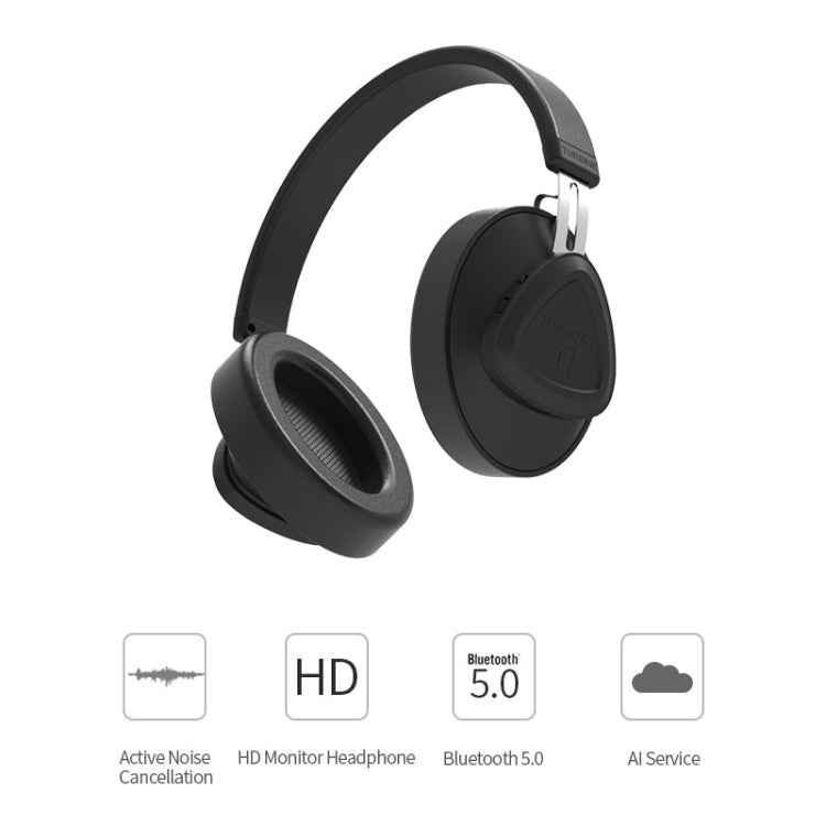 Bluedio TMS Bluetooth Version 5.0 Headset Bluetooth Headset Can Connect Cloud Data to APP