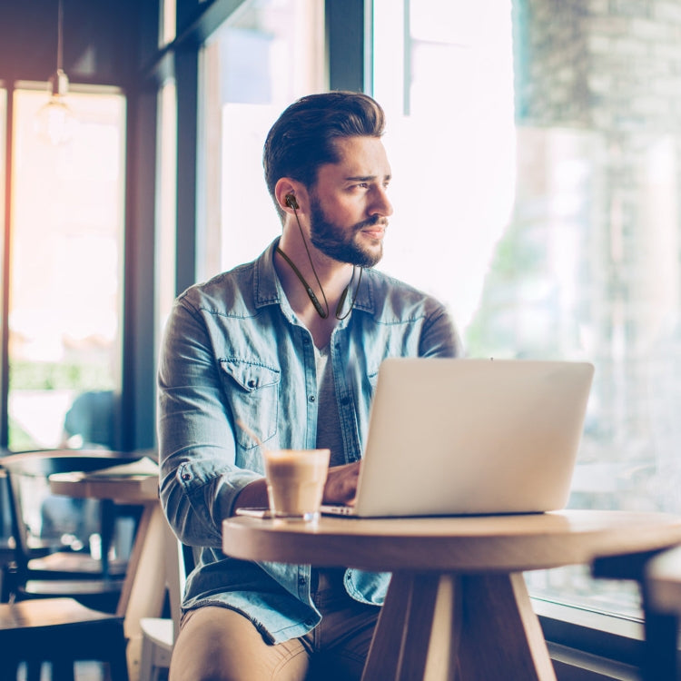 BH-I37 Bluetooth 5.0 Wire-controlled Bluetooth Earphone Built-in High-fidelity Microphone, Support Call, Green, Red, Black