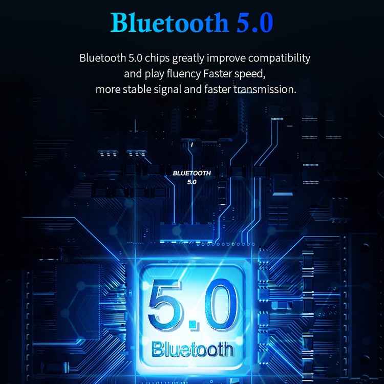 P1 TWS Bluetooth 5.0 Binaural Stereo Wireless Sports Bluetooth Earphone