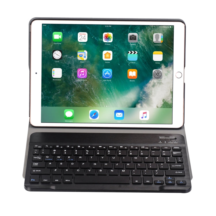 A102 For iPad 10.2 inch Ultra-thin Detachable Bluetooth Keyboard Leather Tablet Case with Stand Function