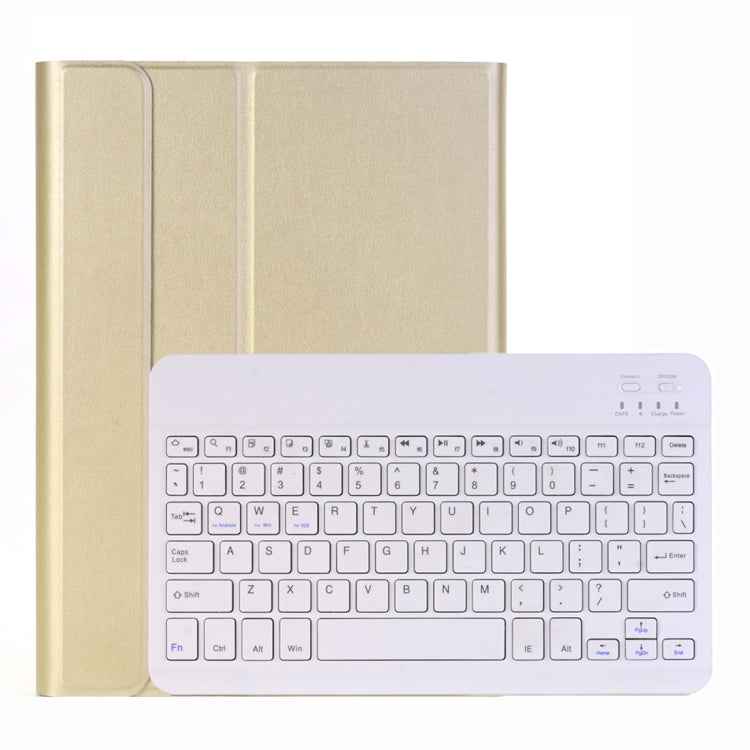 A102 For iPad 10.2 inch Ultra-thin Detachable Bluetooth Keyboard Leather Tablet Case with Stand Function