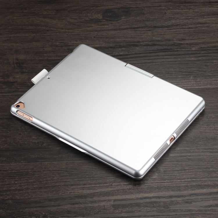 F102AS For iPad 10.2 inch Colorful Backlit Rotatable Bluetooth Keyboard Leather Tablet Case with Pen Slot Function