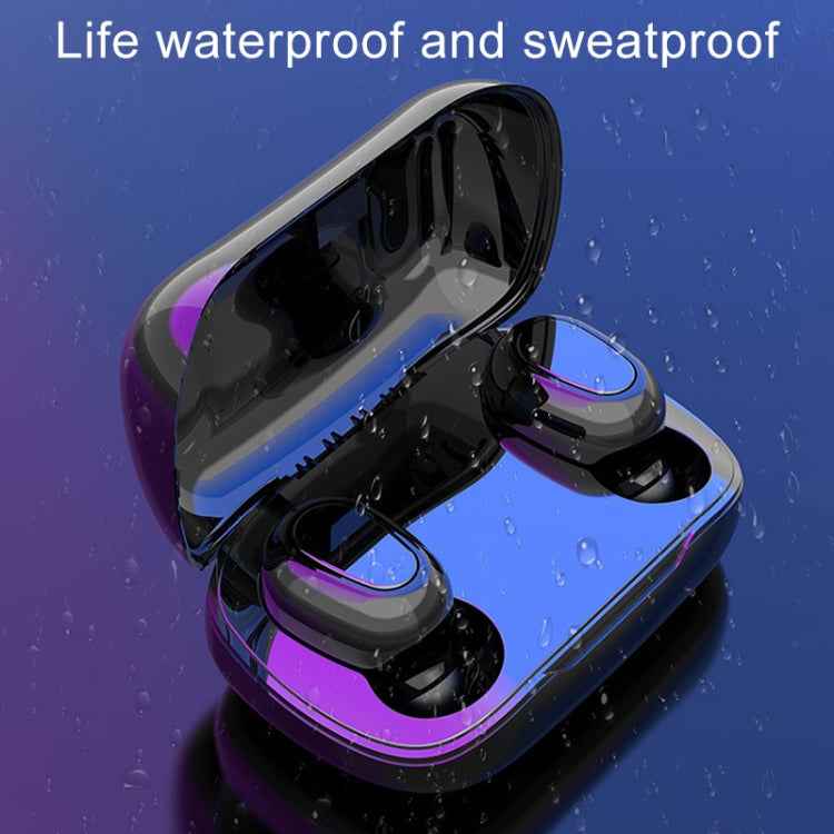 L-21 9D Sound Effects Bluetooth 5.0 Touch Wireless Bluetooth Earphone with Charging Box, Support HD Call