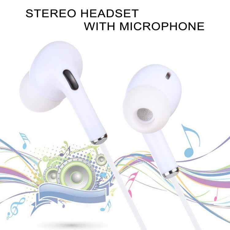 8 Pin In-ear Wired Earphone with Mic, Cable Length: about 1.2m