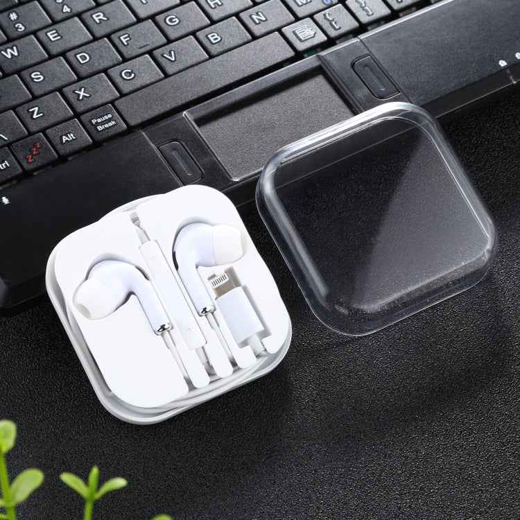 8 Pin In-ear Wired Earphone with Mic, Cable Length: about 1.2m