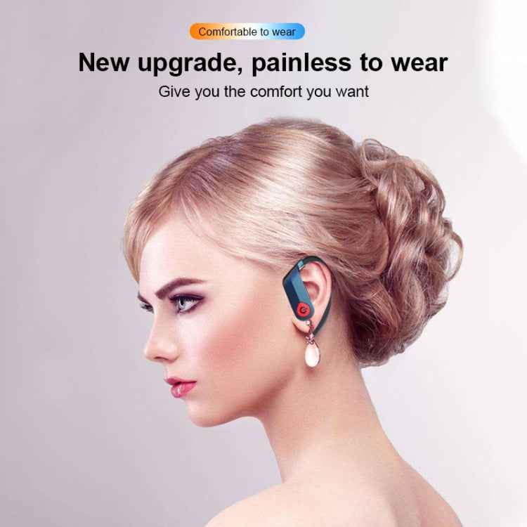 Q83 Wireless Ear-mounted Sports Bluetooth Earphone with Charging Box, Supports Three-screen LED Power Display & Power Bank