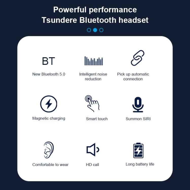 Q83 Wireless Ear-mounted Sports Bluetooth Earphone with Charging Box, Supports Three-screen LED Power Display & Power Bank