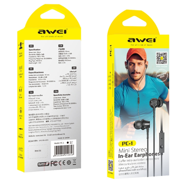 awei PC-1 Mini Stereo In-ear Headset