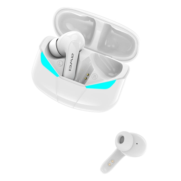 awei T35 Bluetooth V5.0 Ture Wireless Sports Game Dual Mode IPX5 Waterproof TWS Headset with Charging Case