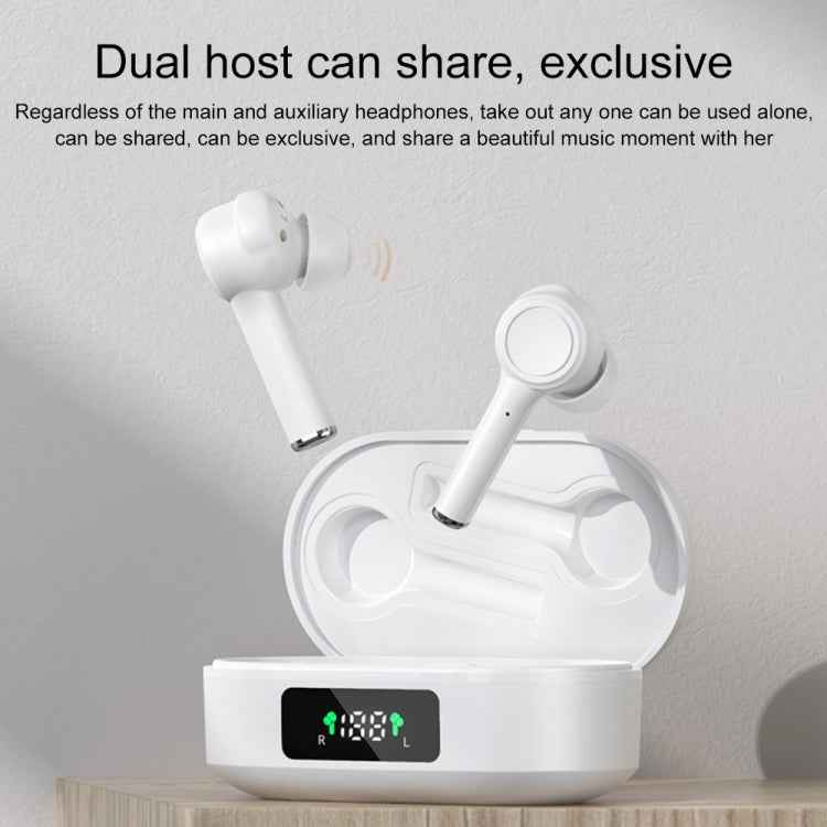 MI4 Bluetooth 5.0 LED Digital Display Intelligent Noise Reduction True Wireless Bluetooth Earphone