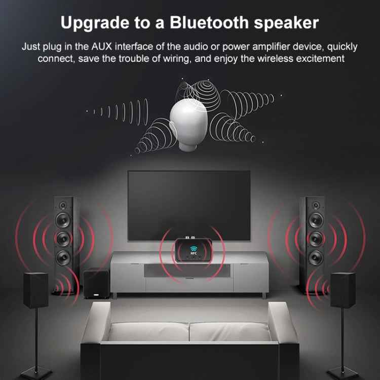 T36 NFC Bluetooth 5.0 Receiver Transmitter Headset Car Audio Player