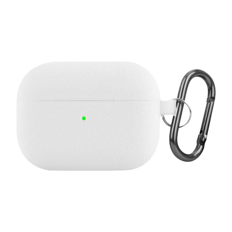 For AirPods Pro Litchi Texture Silicone Wireless Earphone Protective Case