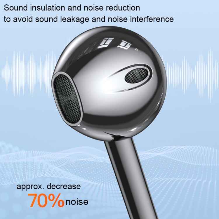 Langsdom V6 3.5mm Dual Plug Wired In-Ear Earphone with Microphone, Length: 2m