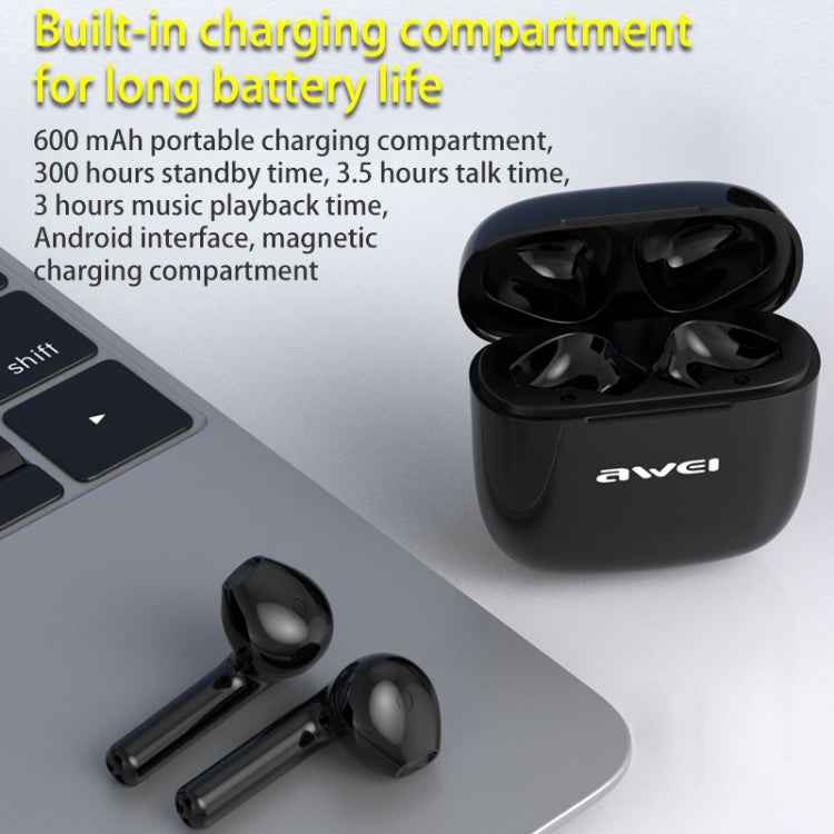 awei T26 Pro TWS Bluetooth V5.0 Ture Wireless Sports Headset with Charging Case
