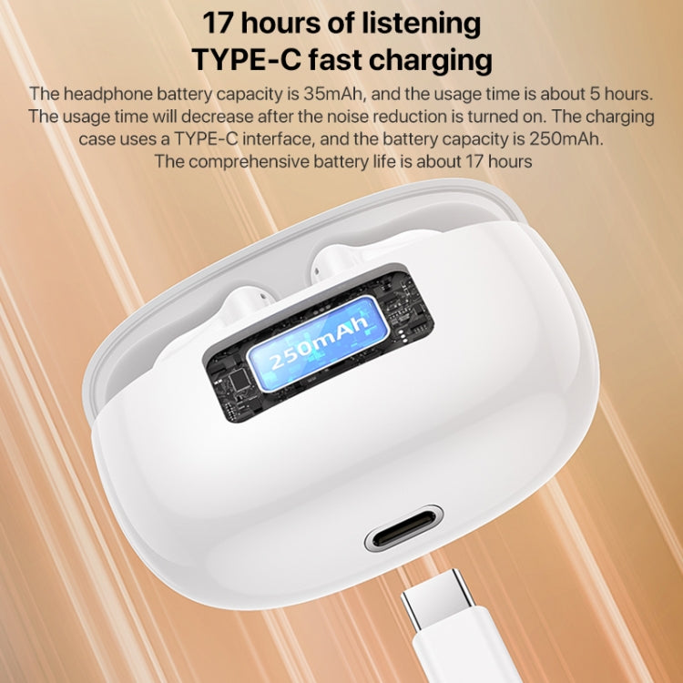 Yesido TWS28 ANC+ENC Dual Noise Reduction Smart TWS Wireless Bluetooth Earphone, TWS28 Beige
