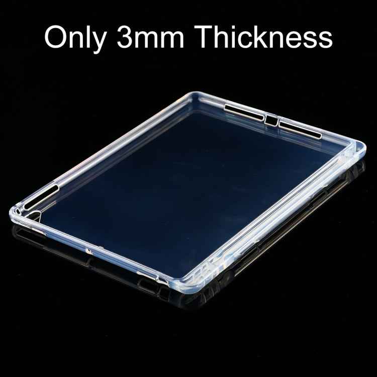 For iPad Air / Air 2 3mm Shockproof Transparent Protective Case with Pen Slot