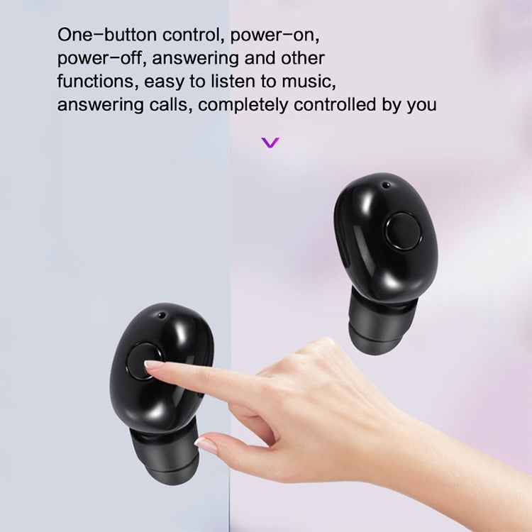 DT-4 IPX Waterproof Bluetooth 5.0 Wireless Bluetooth Earphone with 350mAh Magnetic Charging Box, Support for Calling
