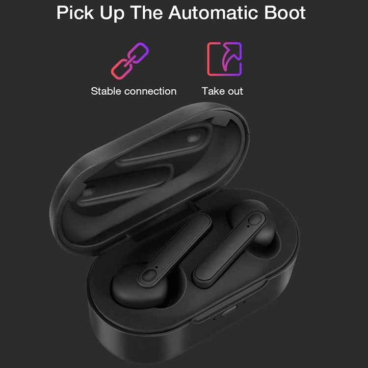 DT-5 IPX Waterproof Bluetooth 5.0 Wireless Bluetooth Earphone with Magnetic Charging Box, Support Call & Power Bank Function