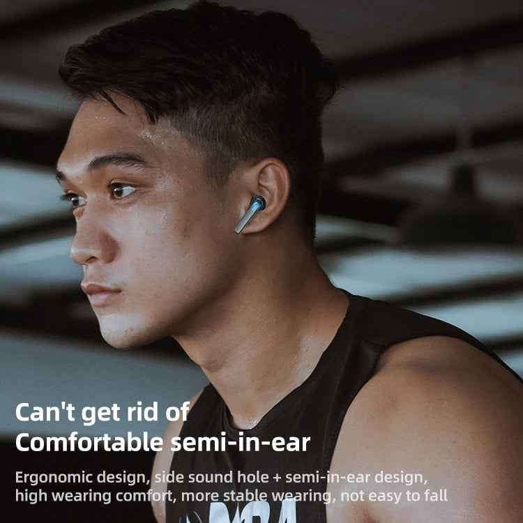 BQ02 TWS Semi-in-ear Touch Bluetooth Earphone with Charging Box & Indicator Light, Supports HD Calls & Intelligent Voice Assistant
