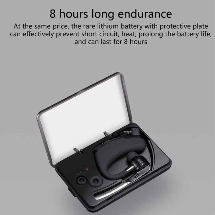 SBT208C Single Earhook Wireless Bluetooth Earphone Charging Box