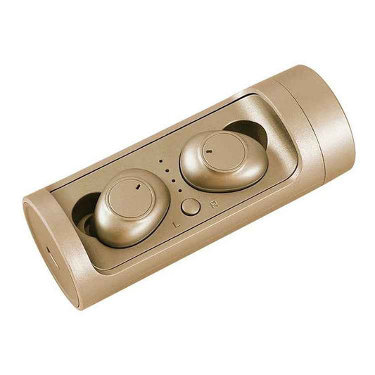 DT-15 Wireless Two Ear Bluetooth Headset Supports Touch & Smart Magnetic Charging & Power On Automatic Pairing