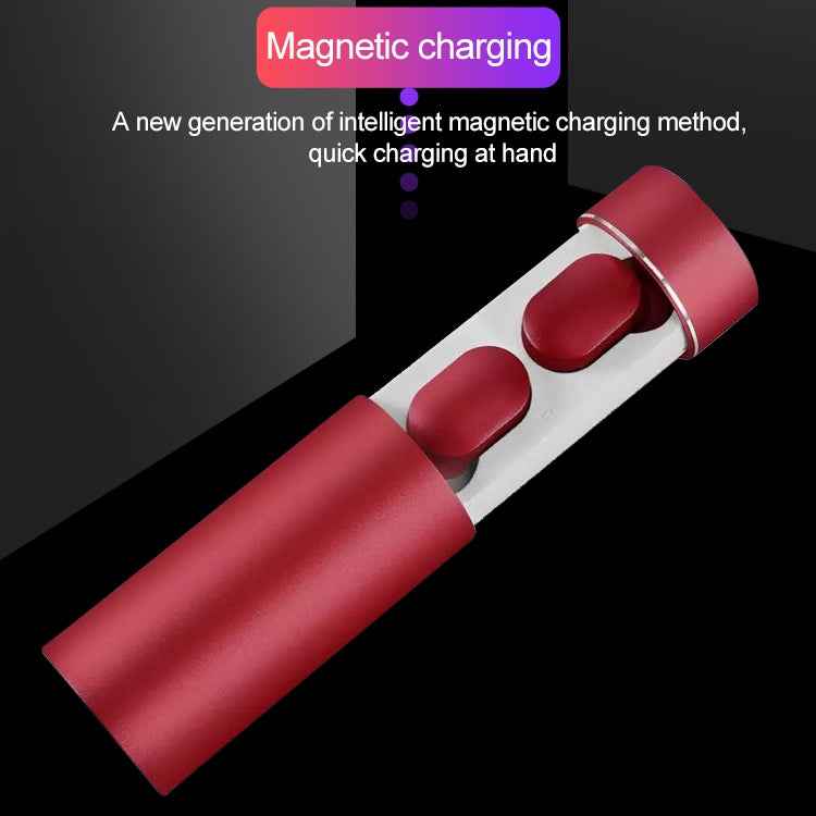 DT-16 Wireless Two Ear Bluetooth Headset Supports Touch & Smart Magnetic Charging & Power On Automatic Pairing