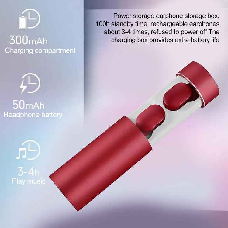 DT-16 Wireless Two Ear Bluetooth Headset Supports Touch & Smart Magnetic Charging & Power On Automatic Pairing