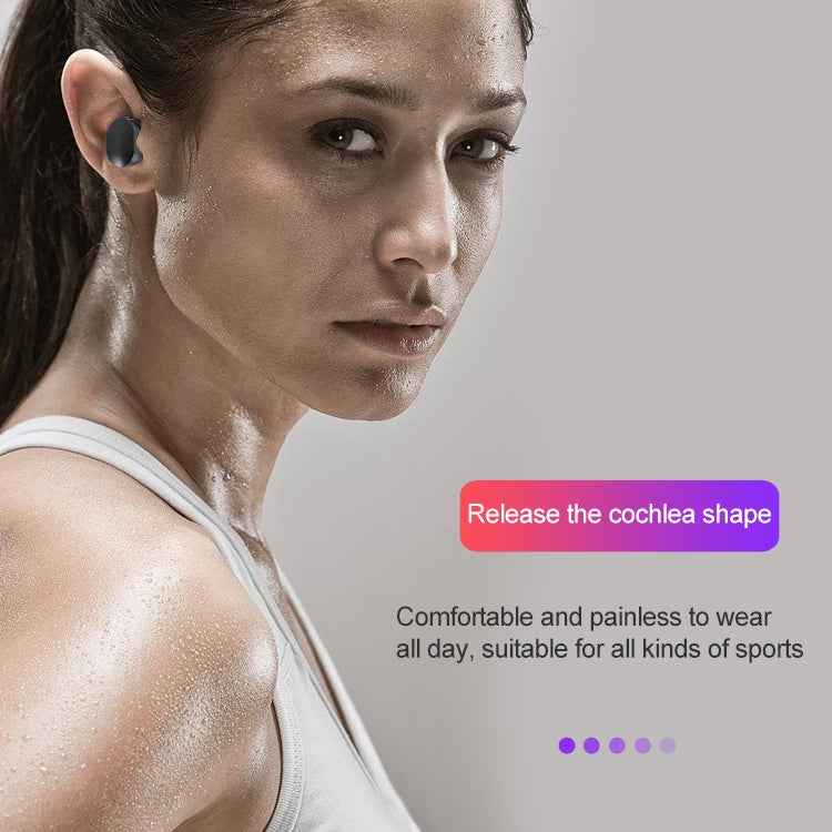 DT-16 Wireless Two Ear Bluetooth Headset Supports Touch & Smart Magnetic Charging & Power On Automatic Pairing