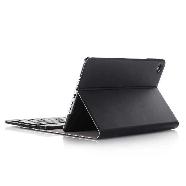 A05 Bluetooth 3.0 Ultra-thin ABS Detachable Bluetooth Keyboard Leather Tablet Case for iPad mini 5, with Holder