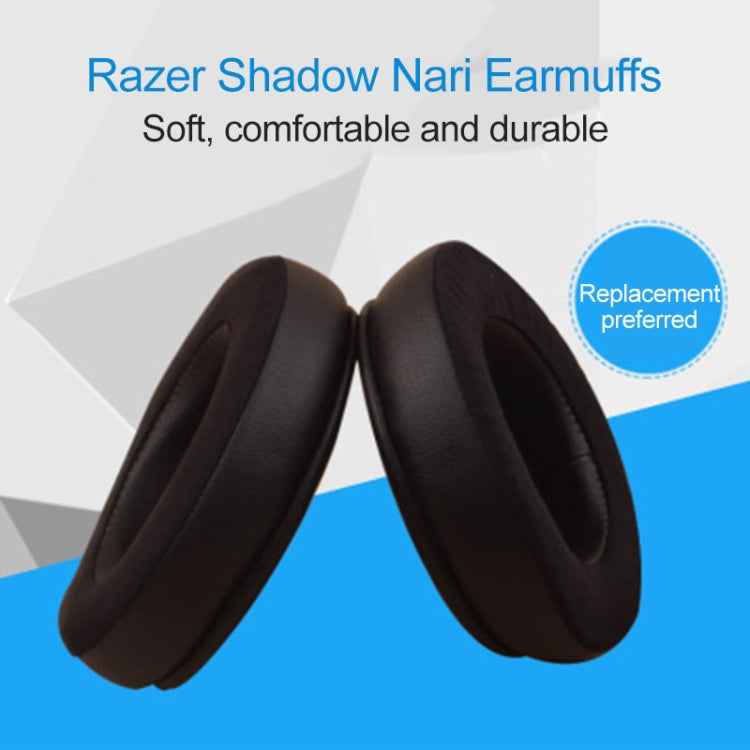 1 Pair Sponge Earmuffs Protective Case for RAZER Nari Headphone