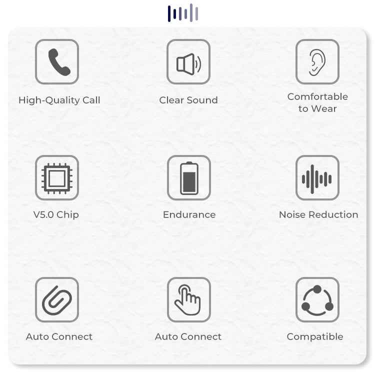 J18 Bluetooth 5.0 TWS Wireless Binaural Bluetooth Earphone with Charging Box