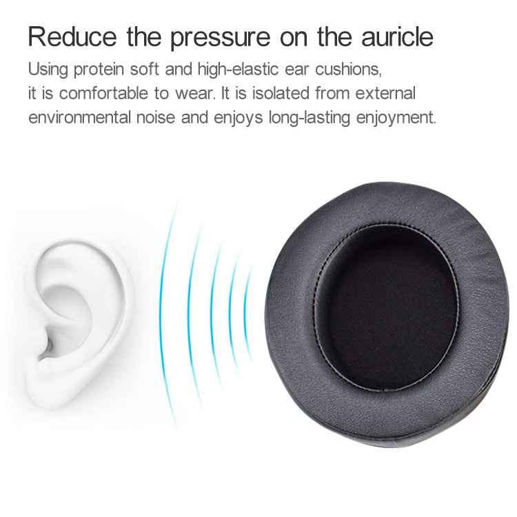 2 PCS For Razer Kraken 7.1 V2 Headphone Cushion Sponge Grey Net Cover Earmuffs Replacement Earpads