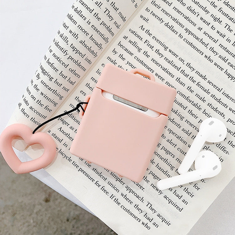 Wireless Earphones Shockproof Candy Colored Suitcase Silicone Protective Case for Apple AirPods 1 / 2, Blue, Apricot, Yellow, Orange, Pink, Green