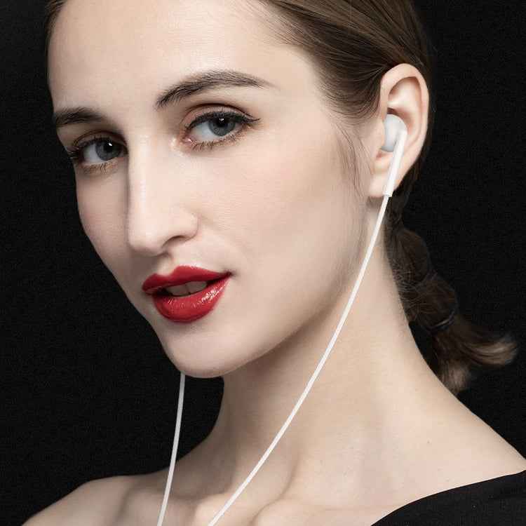 Langsdom MJ31 1.2m Wired Half  In-Ear 3.5mm Interface Stereo Earphones with Mic