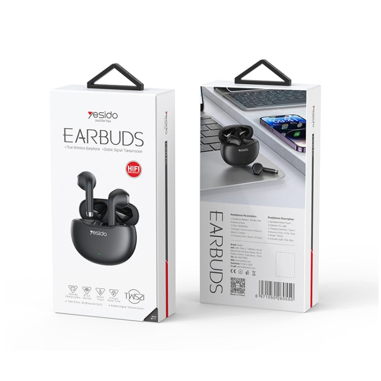 Yesido TWS21 Bluetooth 5.3 TWS Wireless Bluetooth Earphone, TWS21