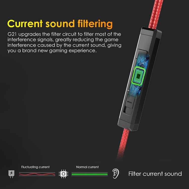 G21 1.2m Wired In Ear 3.5mm Interface Stereo Wire-Controlled HIFI Earphones Video Game Mobile Game Headset With Mic