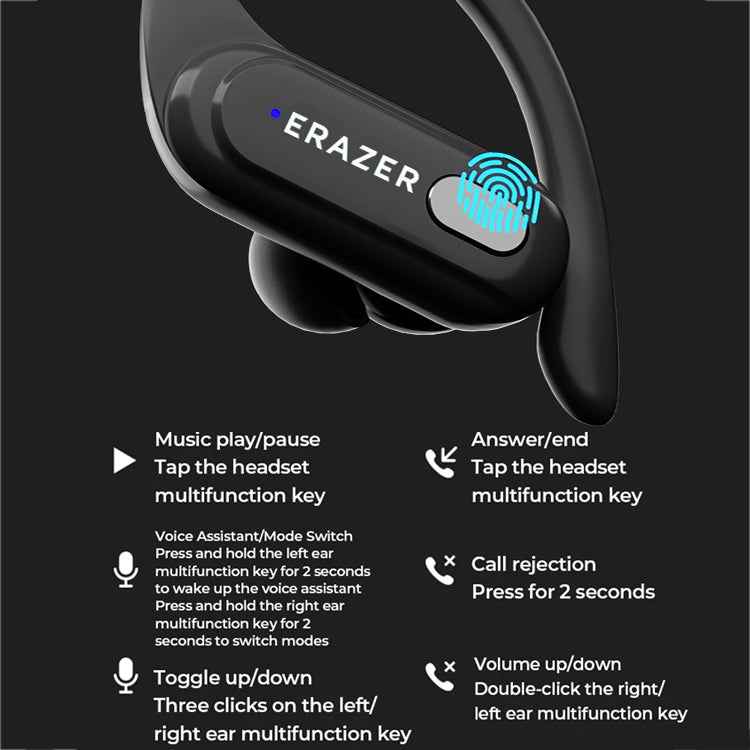 Lenovo XT60 Bluetooth 5.3 Ear-mounted Sports Wireless Bluetooth Earphone