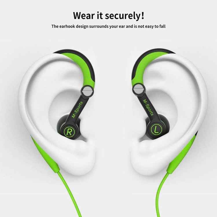 Mucro Type-C Plug In-Ear Sport Earhook Wired Stereo Headphones for Jogging Gym