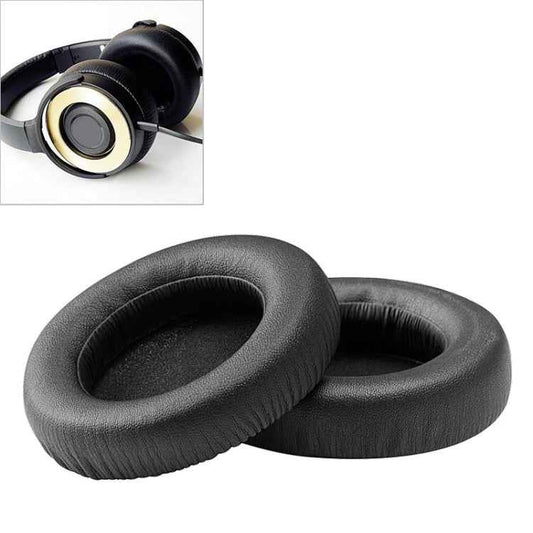 2 PCS For ATH WS550 Imitation Leather + Sponge Headphone Protective Cover Earmuffs