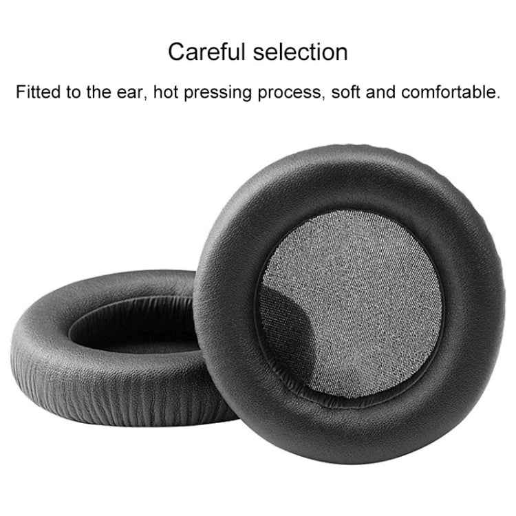 2 PCS For ATH WS550 Imitation Leather + Sponge Headphone Protective Cover Earmuffs