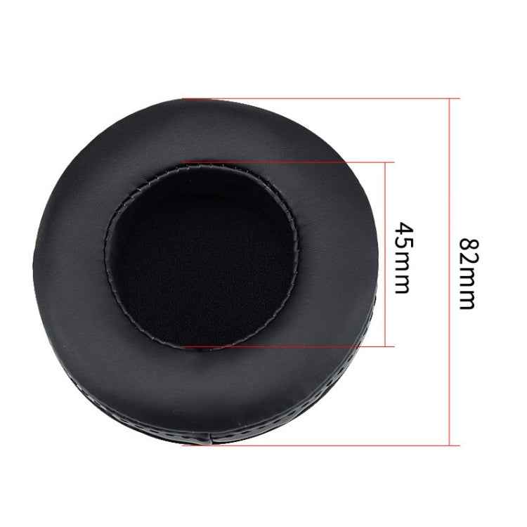 2 PCS For Skullcandy / HESH 2.0 HESH Thickened Earphone Cushion Cover Earmuffs Replacement Earpads with White Thread Sewing(Black)