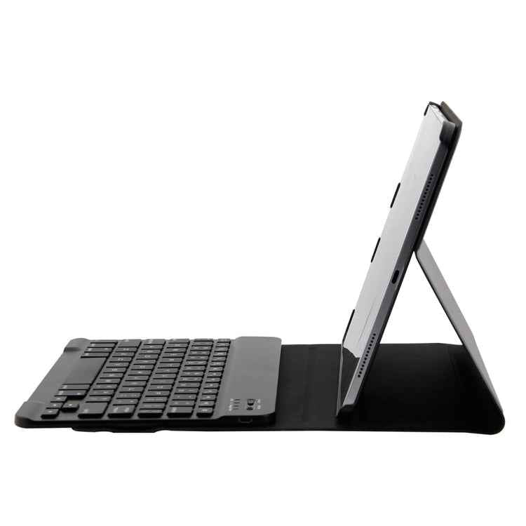 1130B Detachable Bluetooth 3.0 ABS Brushed Texture Keyboard + Lambskin Texture Leather Tablet Case for iPad Pro 11 inch (2018), with Three-gear Adjustment / Magnetic / Sleep Function