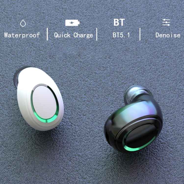 MD06 Mini In-ear TWS Wireless Touch Digital Display Bluetooth Earphone