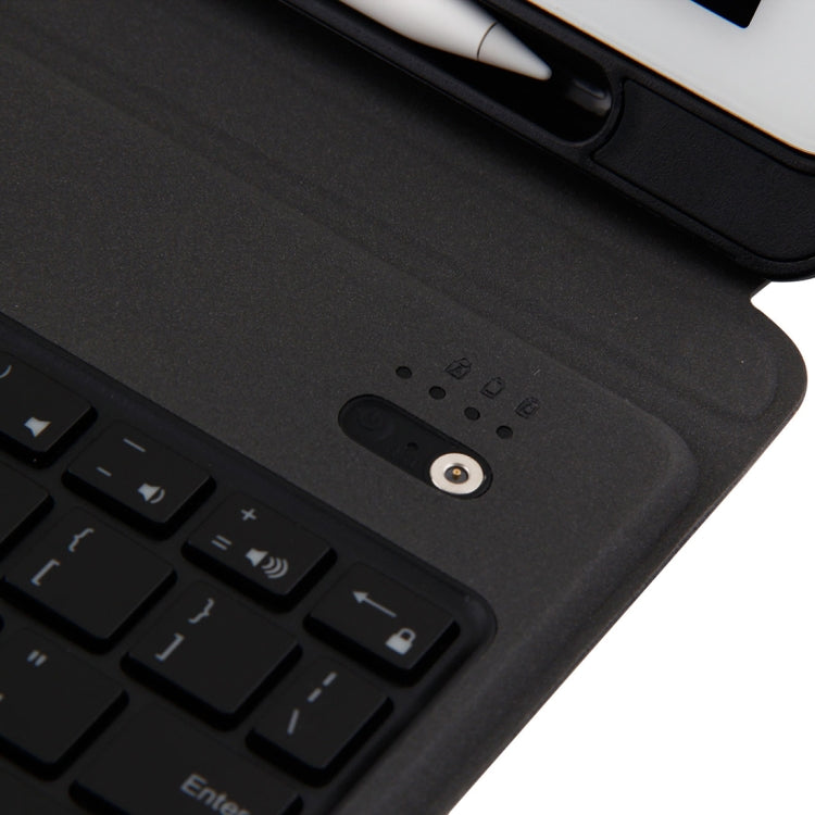 T-201D Detachable Bluetooth 3.0 Ultra-thin Keyboard + Lambskin Texture Leather Tablet Case for iPad Air / Air 2 / iPad Pro 9.7 inch, Support Multi-angle Adjustment / Backlight, T-201D