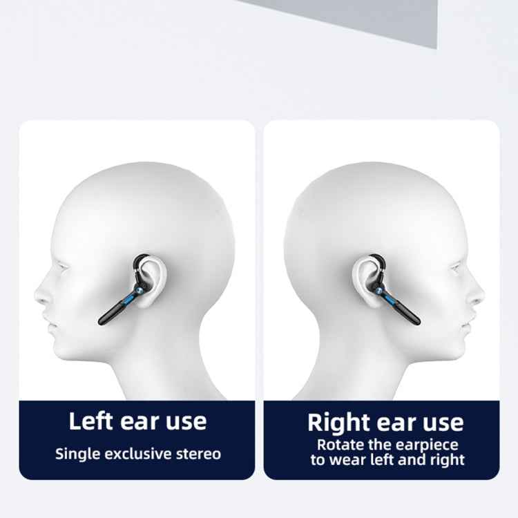 ME-100 TWS Business Rotating Universal True Stereo 5.0 Version Hanging Ear In-Ear Bluetooth Headset